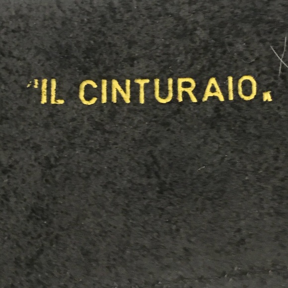 CLOCK Belt IL CINTURAIO Watch Wide Italian Leather - Picture 6 of 15